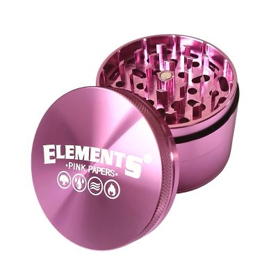 Elements 2.5” 4pc Pink Aluminum Grinder