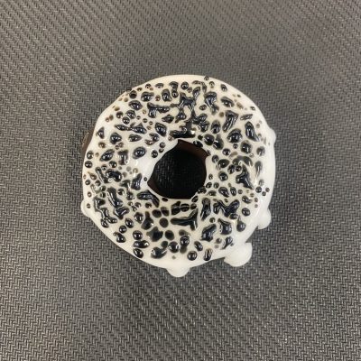 JamBear Glass Sculpted Donut Pipe
