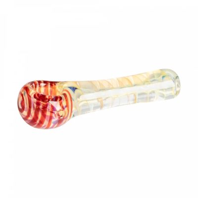 Redeye Glass Corkscrew Inside out Spoon Handpipe