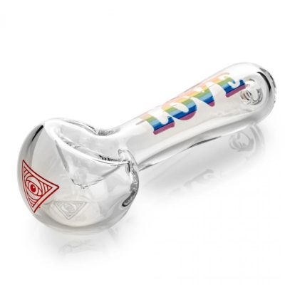 Redeye Glass 4” Clear Pride Spoon Pipe