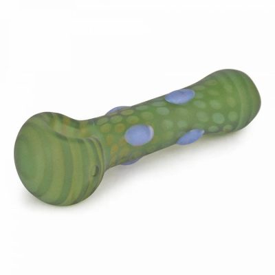 Redeye Glass 4.5” Frosted Colourful Dots Spoon Pipe