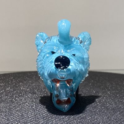 Seath Blue Wolf Head Pendant/Cap