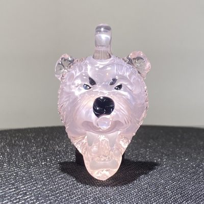 Seath Pink Wolf Head Pendant/Cap