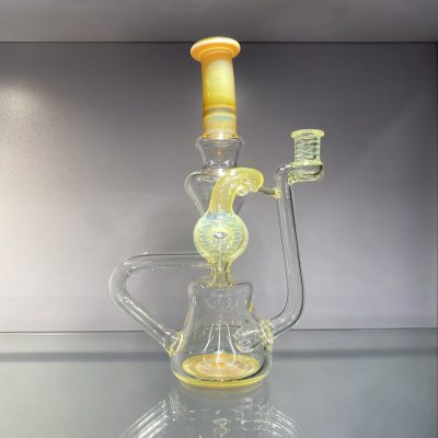 Sweet Justice Glass 9.5” Donut Uptake Recycler Fumed
